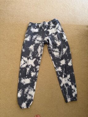 Grayson Threads Black and White Tie-Dye Joggers